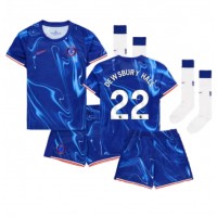 Echipament fotbal Chelsea Kiernan Dewsbury-Hall #22 Tricou Acasa 2024-25 pentru copii maneca scurta (+ Pantaloni scurti)